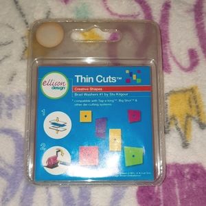 Ellison sizzix thin cuts Brad washers #1
